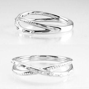 リング 指輪 ゴールド 18k ダイヤモンド アンティーク ミル クロス k18 マリッジ結婚 レディース 父の日の画像