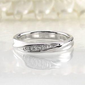 リング ゴールド 18k ダイヤモンド ツイスト ひねり k18 マリッジ結婚指輪 レディース 父の日の画像