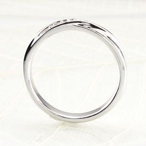 リング ゴールド 18k ダイヤモンド ツイスト ひねり k18 マリッジ結婚指輪 レディース 父の日の画像