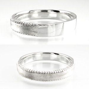 リング メンズ 指輪 マリッジ 結婚 アンティーク ミル つや消し プラチナ 900 父の日の画像