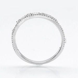 ダイヤモンド ゴールド 18k アンティーク ミル 透かし k18 マリッジ リング結婚指輪 父の日の画像