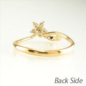リング 指輪 レディース ダイヤモンド ゴールド 18k ダイヤ スイート 10 フラワー スレンダー 父の日の画像