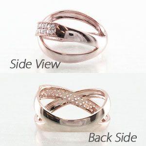 パヴェリング 指輪 レディース ダイヤモンド ゴールド 18k ミル フラワー 透かし クロス 地金 バレンタイン |  | 03