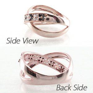 ブラックダイヤモンド リング ゴールド 18k指輪 ミル フラワー 透かし パヴェ クロス 地金 バレンタイン |  | 03