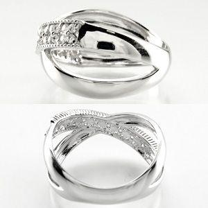 パヴェリング 指輪 レディース ダイヤモンド ミル フラワー 透かし クロス 地金 プラチナ 900 バレンタイン |  | 03