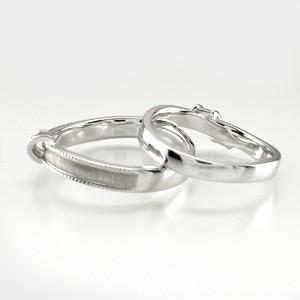 ペアリング ゴールド 10k ダイヤモンド 指輪 結婚 マリッジ リボン ミル 父の日の画像
