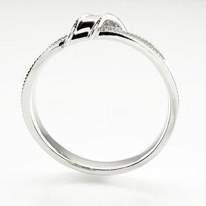 リング メンズ 指輪 マリッジ 結婚 リボン ミル ツヤ消し マット プラチナ 900 父の日の画像