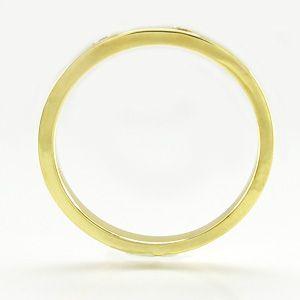 ダイヤモンド リング 指輪 ゴールド 18k ストレート 平 k18 YG0.10ct 父の日の画像