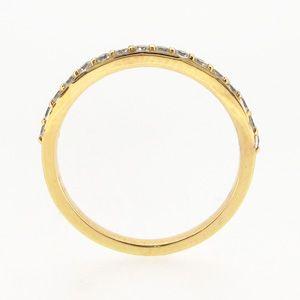 エタニティリング ダイヤモンド ゴールド 指輪 18k ハーフ k18 父の日の画像
