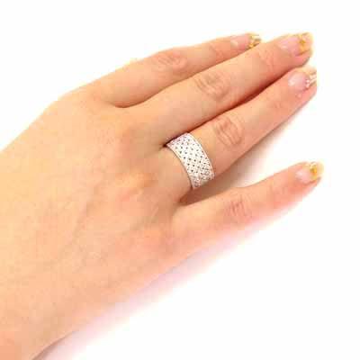 パヴェリング 指輪 レディース ダイヤモンド アンティーク ミル フラワー 透かし プラチナ 900 1.00ct バレンタイン |  | 02