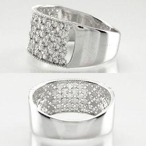 パヴェリング 指輪 レディース ダイヤモンド アンティーク ミル フラワー 透かし プラチナ 900 1.00ct バレンタイン |  | 03