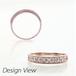 パヴェリング 指輪 レディース ダイヤモンド ゴールド 18k アンティーク ミル フラワー 透かし k18 バレンタイン 爆買 |  | 02