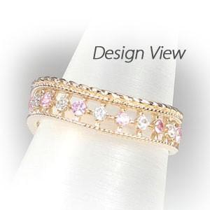 ダイヤモンド リング 指輪 ゴールド 18k ダイヤ アンティーク ミル サファイア バレンタイン 爆買 |  | 02