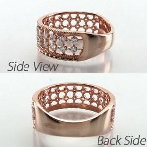 ダイヤモンド リング 指輪 ゴールド 18k ダイヤ アンティーク ミル バレンタイン |  | 03