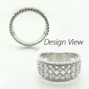 ダイヤモンド リング 指輪 ダイヤ アンティーク ミル プラチナ 900 バレンタイン |  | 02