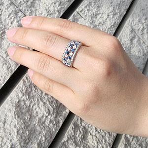 ダイヤモンド リング 指輪 ダイヤ アンティーク ミル サファイア プラチナ 900 バレンタイン |  | 04