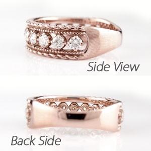 ダイヤモンド リング 指輪 ゴールド 18k ダイヤ アンティーク ミル バレンタイン |  | 03