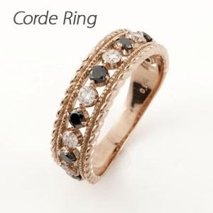 ブラックダイヤモンド リング 指輪 レディース ゴールド 18k ダイヤ アンティーク ミル バレンタイン | 