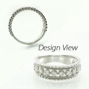 ダイヤモンド リング 指輪 ダイヤ アンティーク ミル プラチナ 900 バレンタイン |  | 02