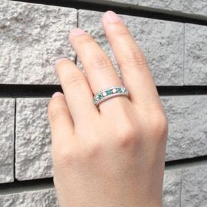 ダイヤモンド リング 指輪 ゴールド 18k ダイヤ アンティーク ミル エメラルド 誕生日 プレゼント バレンタイン |  | 04