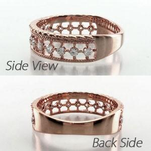 ダイヤモンド リング 指輪 ゴールド 18k ダイヤ アンティーク ミル 0.25ct バレンタイン |  | 03