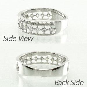 ダイヤモンド リング 指輪 ダイヤ アンティーク ミル プラチナ 900 0.25ct バレンタイン |  | 03