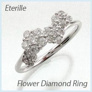 ダイヤモンド リング 指輪 レディースアクセサリー ゴールド 10k 10k ダイヤ Deuxieme 花 Er349wg10k 腕時計 アクセサリー Luire フラワー