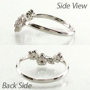 ダイヤモンド リング 指輪 ゴールド 18k ダイヤ フラワー 花 父の日の画像