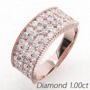 パヴェリング レディース ダイヤモンド ゴールド 18k フラワー アンティーク ミル 透かし 18金 k18 セール 2024 秋