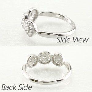 ダイヤモンド リング 指輪 アンティーク ミル サークル ラウンドプラチナ 900 父の日の画像