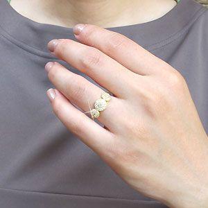 ダイヤモンド リング 指輪 ゴールド 18k アンティーク ミル サークル ラウンド18金 k18 YG 父の日の画像