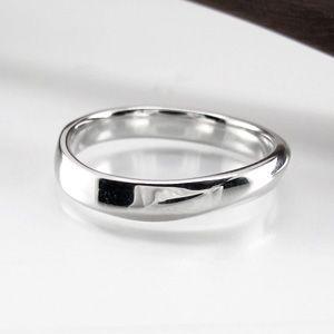 リング メンズ 指輪 マリッジ 結婚 ウェーブ プラチナ 900 父の日の画像