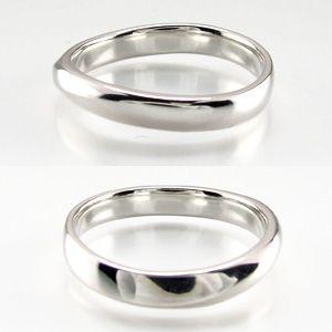 リング メンズ 指輪 マリッジ 結婚 ウェーブ プラチナ 900 父の日の画像