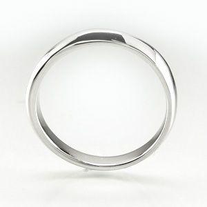 リング メンズ 指輪 マリッジ 結婚 ウェーブ プラチナ 900 父の日の画像