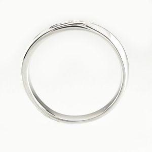 リング ゴールド 18k ダイヤモンド ウェーブ k18 マリッジ結婚指輪 レディース 父の日の画像