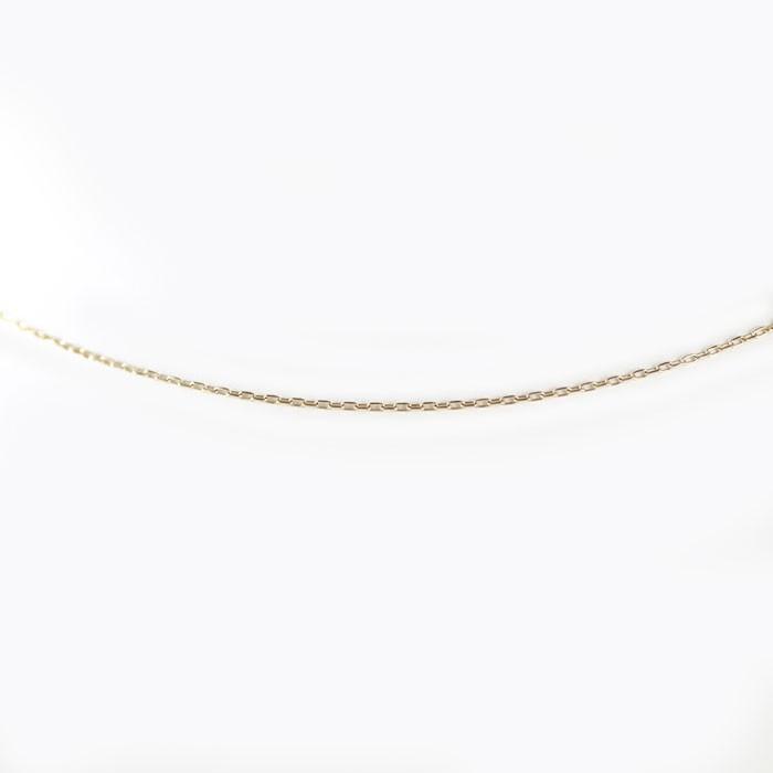 ネックレス チェーン ゴールド 小豆 アズキ 華奢 k10 10k 10金 レディース 0.2mm 40cm 父の日の画像