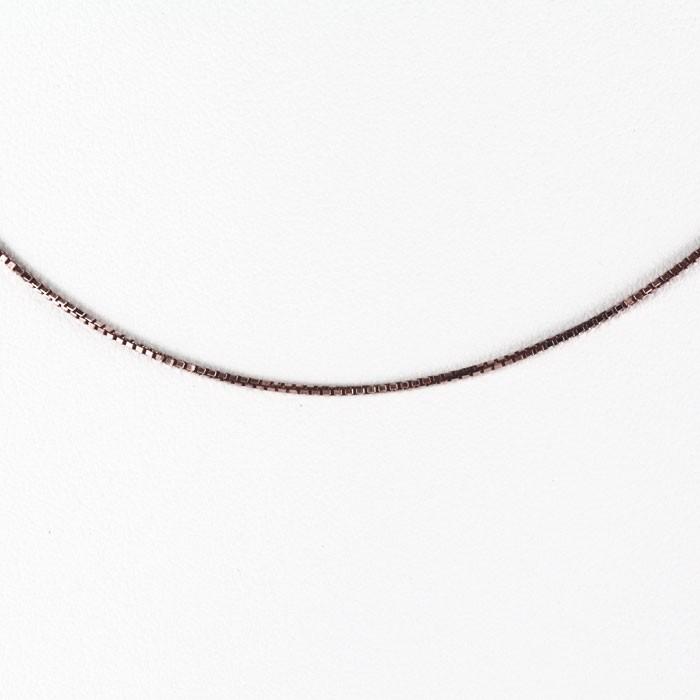 ネックレス チェーン ゴールド ベネチアン k10 10k 10金 ピンクゴールド レディース 0.6mm 40cm 父の日の画像