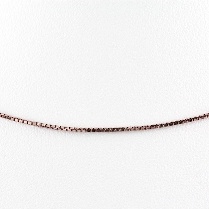 ネックレス チェーン ゴールド ベネチアン k18 18k 18金 ピンクゴールド レディース 0.7mm 45cm 父の日の画像