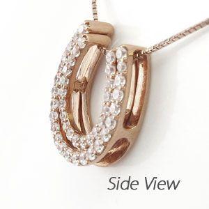 馬蹄 ネックレス レディース ダイヤモンド ゴールド 18k ペンダント ホースシュー ダブル 18金 誕生日 プレゼント ギフト 母の日 爆買 |  | 02