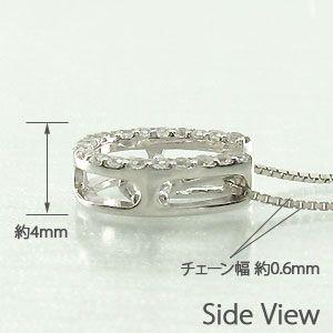 馬蹄 ネックレス レディース ダイヤモンド プラチナ 900 ペンダント ホースシュー 一粒 誕生日 プレゼント ギフト 父の日の画像