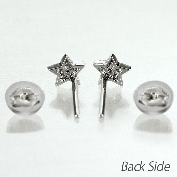 ピアス レディース ダイヤモンド ゴールド 星 スター シンプル ダイヤピアス 10k K10 10金 誕生日 プレゼント 父の日の画像