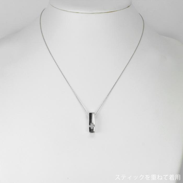 クロス ネックレス 18金ペンダント ゴールド 18k 十字架 18金 k18 メタルバー 2ウェイ 誕生日 プレゼント 父の日の画像