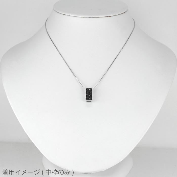 ブラックダイヤモンド ネックレス パヴェ ペンダント ゴールド シルバー SV925 ゴージャス 誕生日 プレゼント 父の日の画像