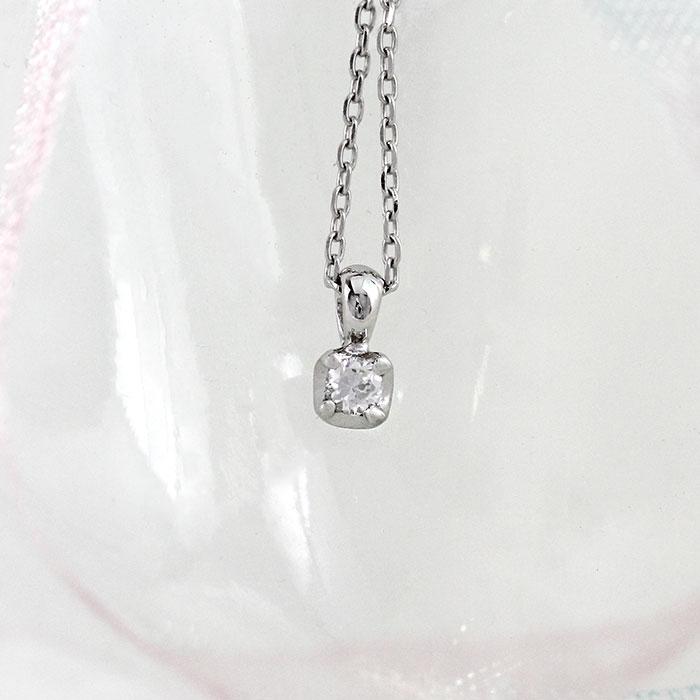ダイヤモンド ネックレス レディース 一粒 ペンダント ゴールド 10k 1粒 シンプル プチ 10金 K10 誕生日 プレゼント 父の日の画像