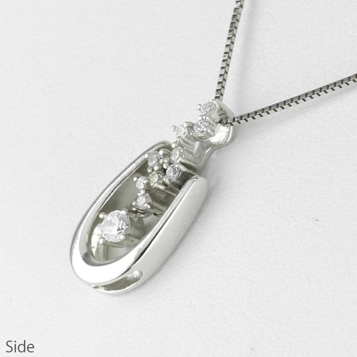 ダイヤネックレス k18 18金 18k ゴールド スイートテン ダイヤモンド 揺れる ペンダント レディース 50代 誕生日 プレゼント 父の日の画像