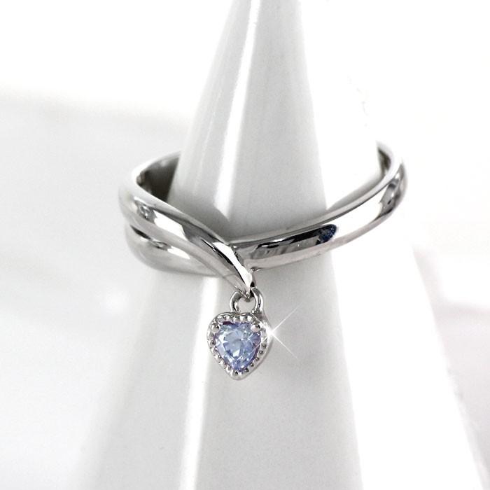 ムーンストーン リング カラーストーン ハートシェイプ ハート ミル