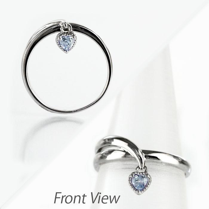 ムーンストーン リング カラーストーン ハートシェイプ ハート ミル