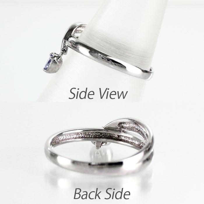 ムーンストーン リング カラーストーン ハートシェイプ ハート ミル