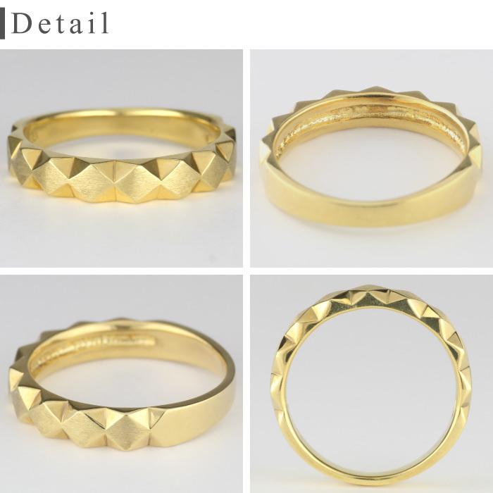 地金 リング k10 指輪 10k 10金 ゴールド レディース つや消し