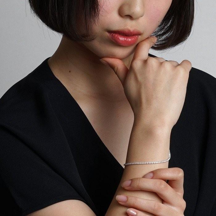 テニスブレスレット レディース ダイヤモンド 1.0ct ハイクラス